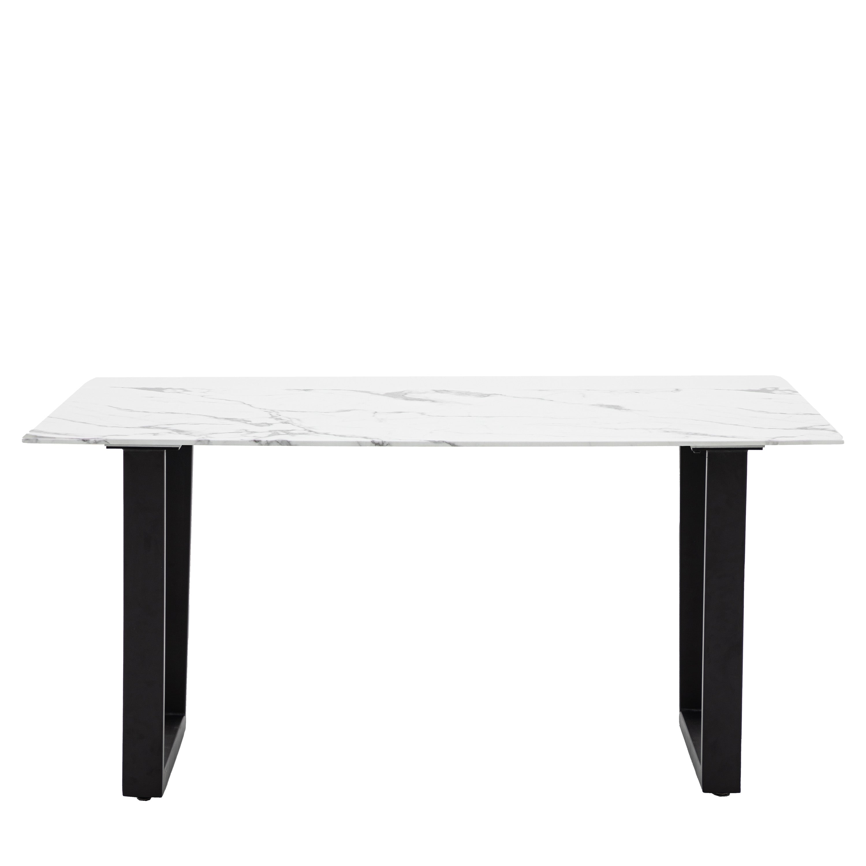 Ari White Marble Rectangle Dining Table | 6 Seater